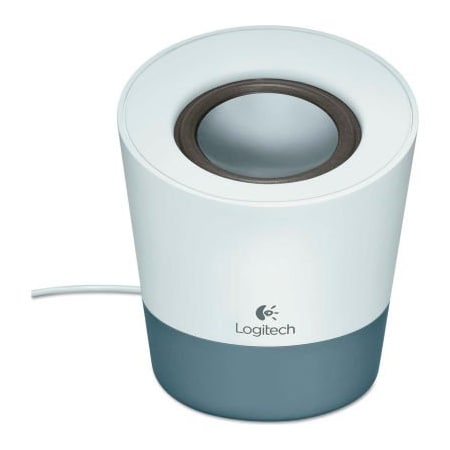 Logitech 980-000797 Z50 Portable Home Mini Speaker, White/Gray 980000797